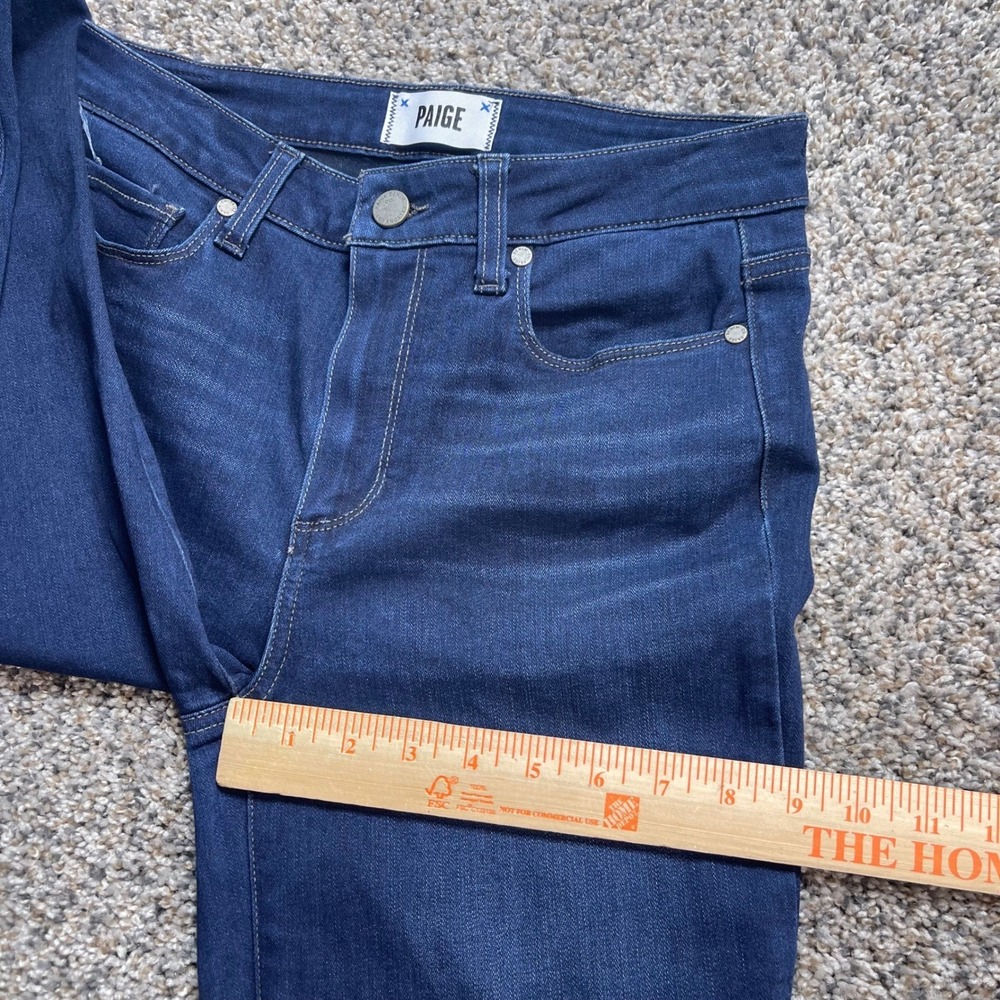 PAIGE Dark Wash High Rise Wide Leg Jeans Size 28 - Picture 10 of 10